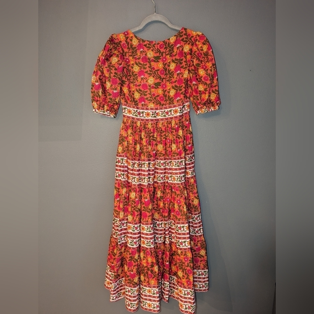 NEW. NWT. Mille Resort & Travel Floral cotton dress. Women's size XS. - Picture 8 of 11